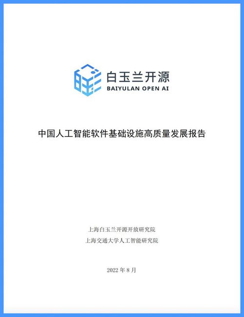 白玉蘭開源發(fā)布中國人工智能軟件基礎(chǔ)設(shè)施高質(zhì)量發(fā)展報告
